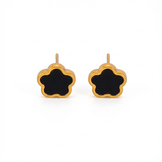 Spotlight Black Blossom Earrings