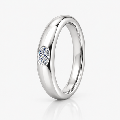 Lune Oval Bezel Band
