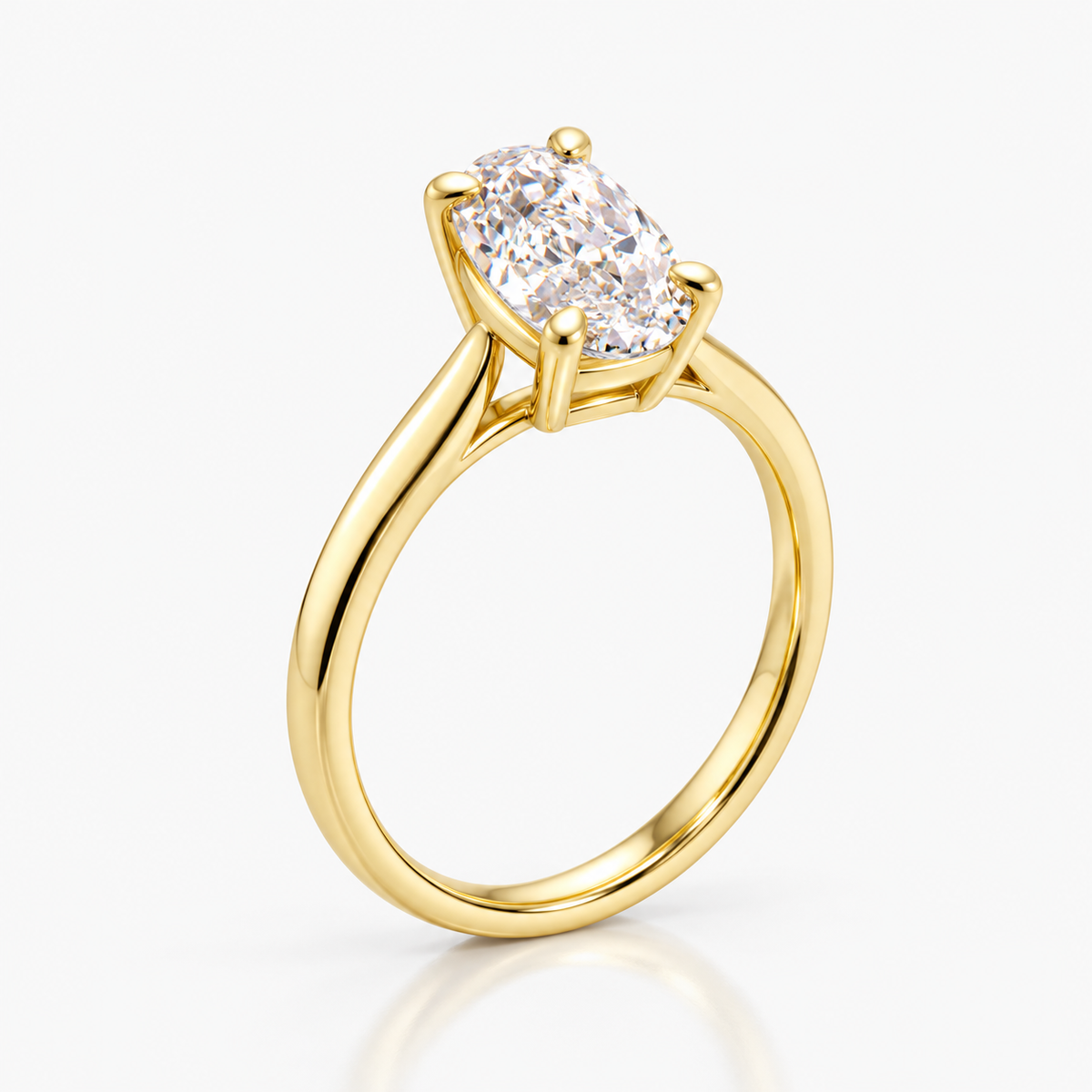 Aurora Oval Solitaire