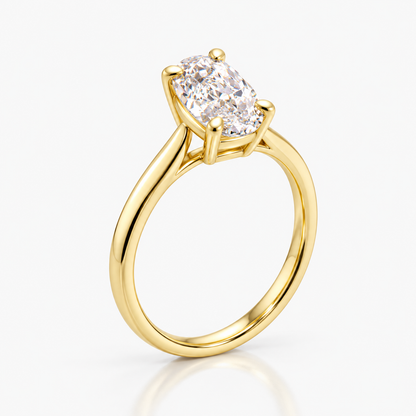 Aurora Oval Solitaire