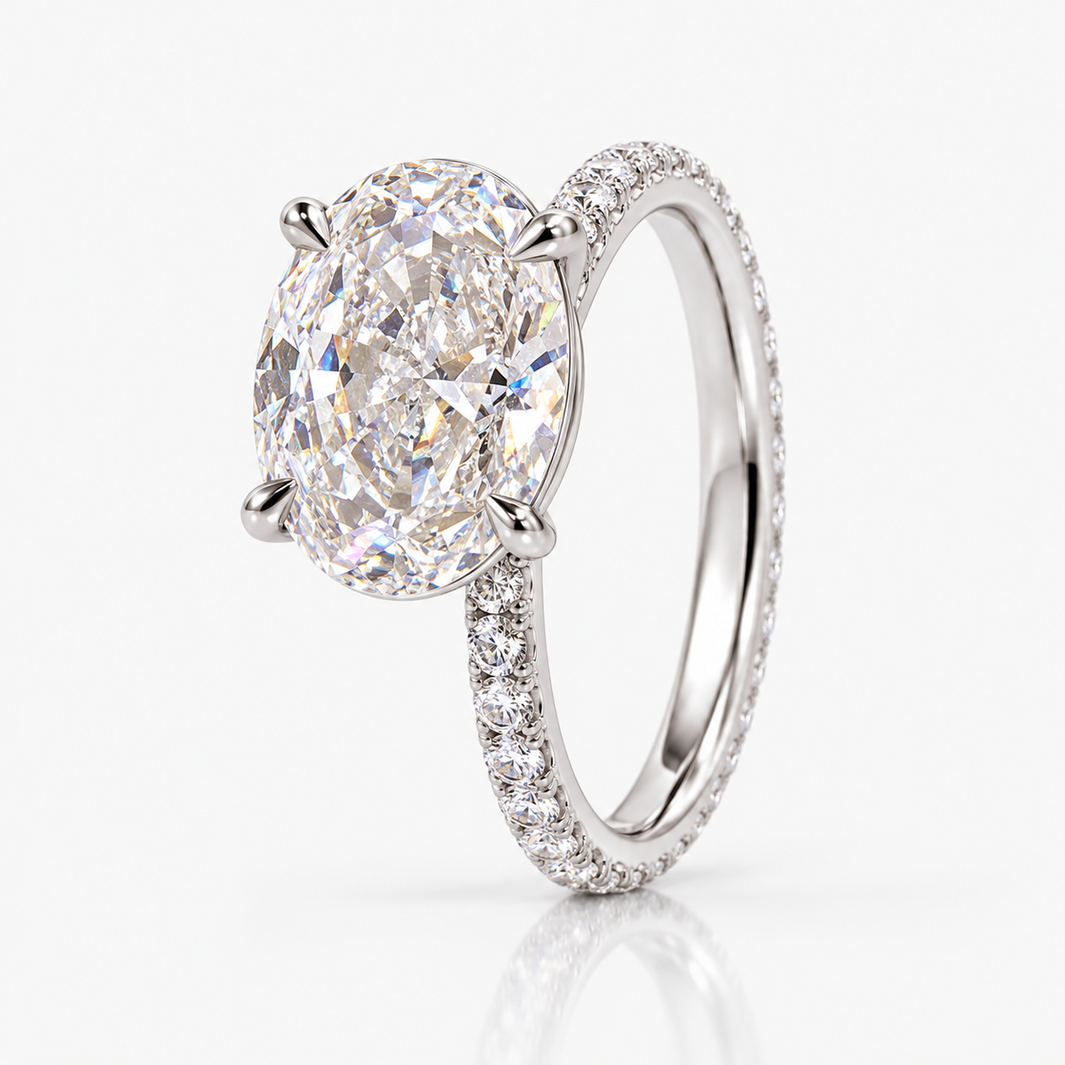 Ottavia Oval Pavé Ring