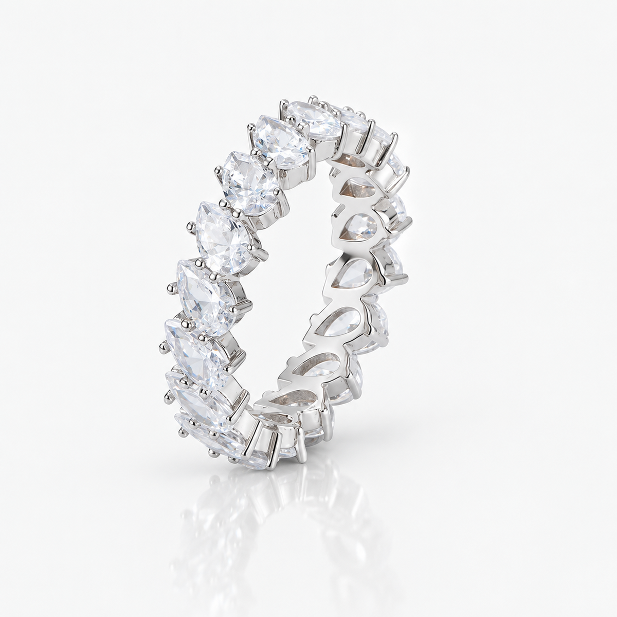 Gioia Pear Eternity Band