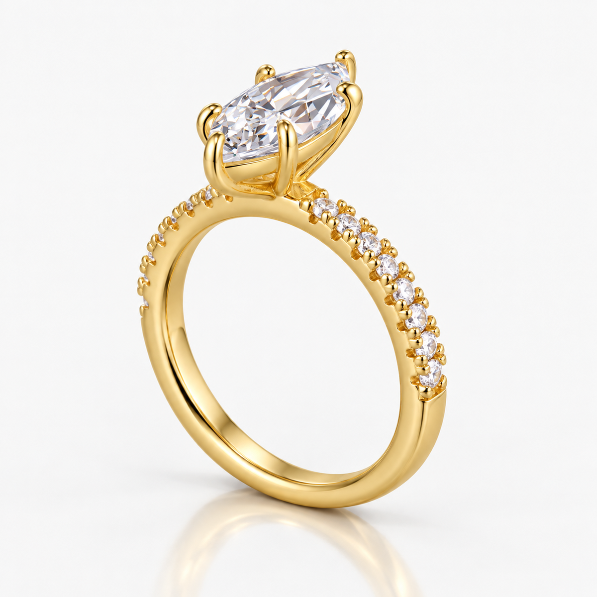 Stella Marquise Pavé Ring