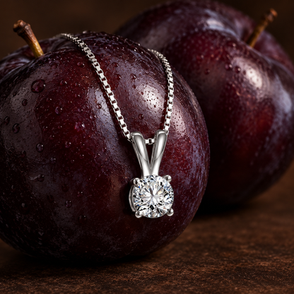 Solitaire Round Pendant
