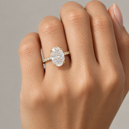 Ottavia Oval Pavé Ring