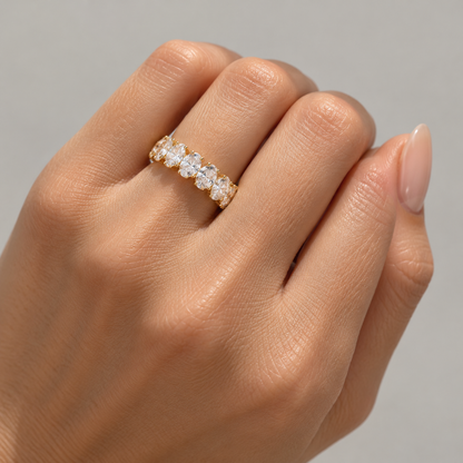 Gioia Pear Eternity Band
