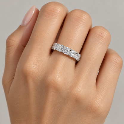 Chiara Cushion Eternity Band