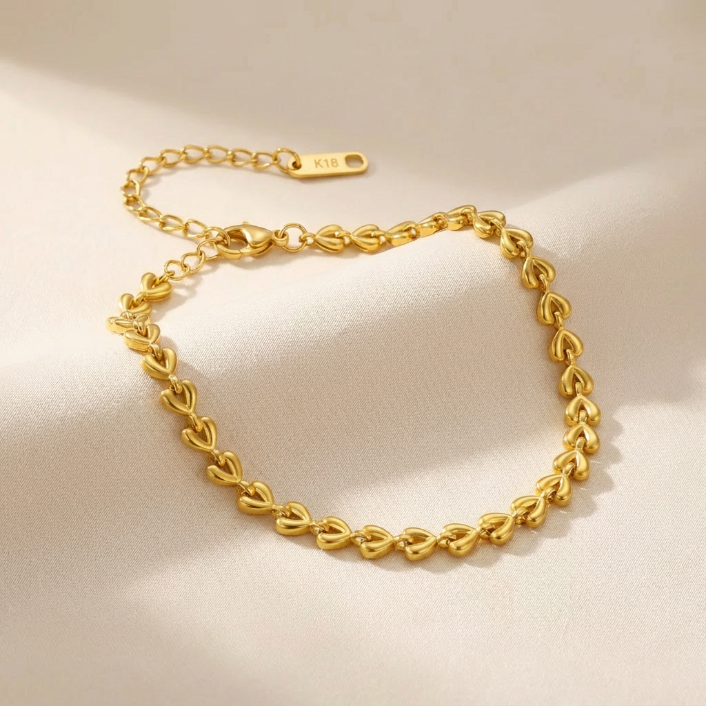 Chain Of Hearts Bracelet