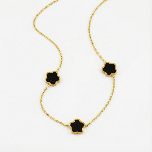 Spotlight Black Blossom Necklace