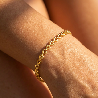 Chain Of Hearts Bracelet