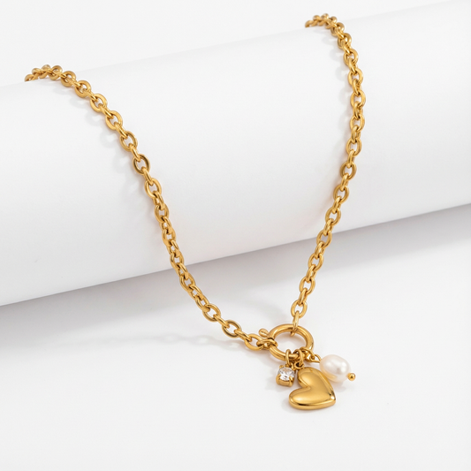 Spotlight Heart-Shaped Zircon Necklace