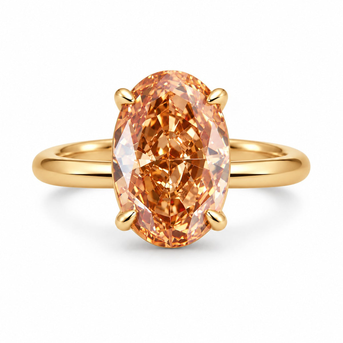 Ambra champagne oval ring