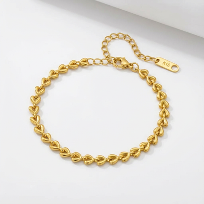 Chain Of Hearts Bracelet