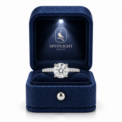 Luce Round Solitaire Ring