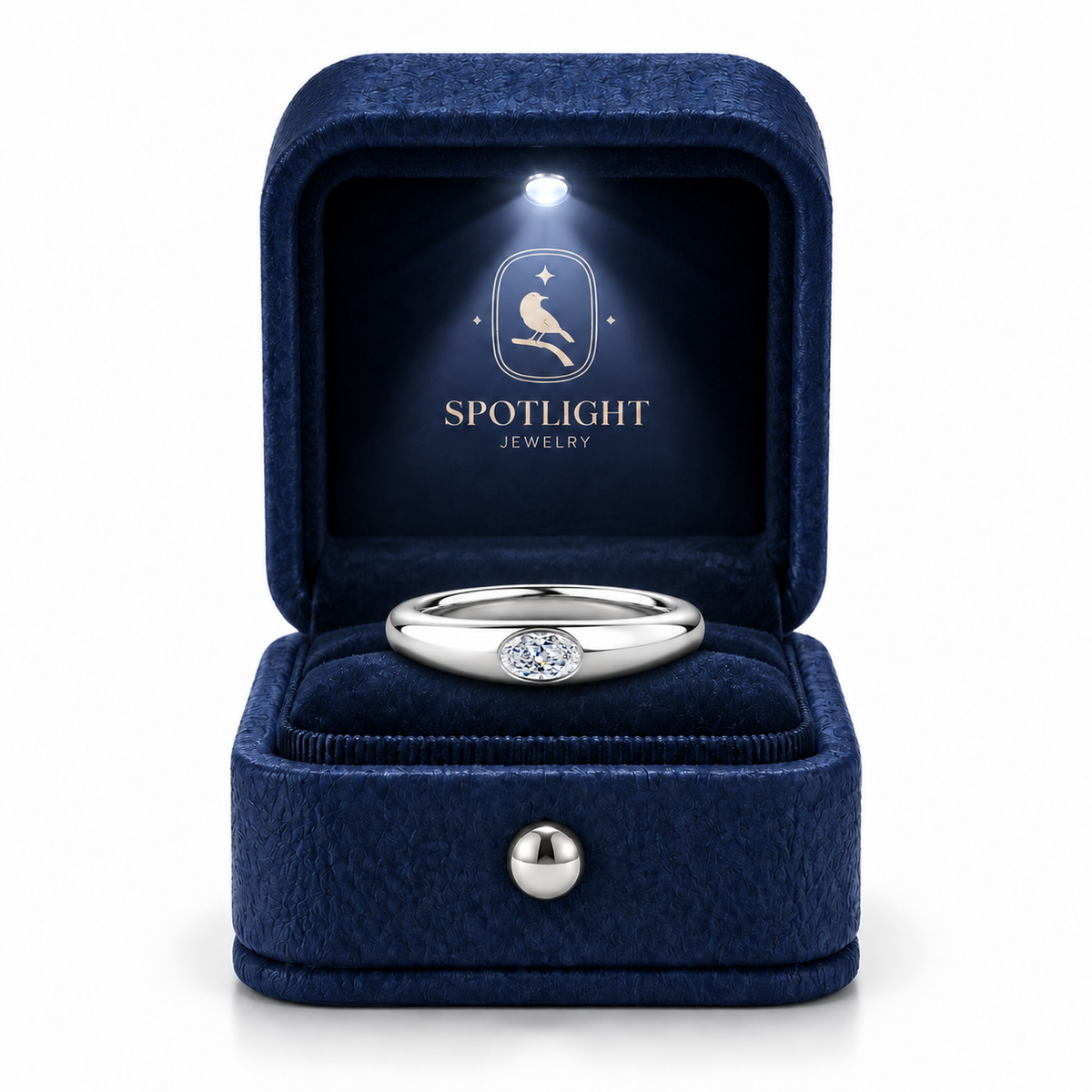 Lune Oval Bezel Band