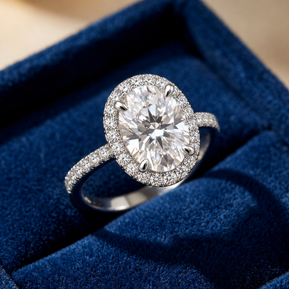 Ilaria Oval Halo Ring