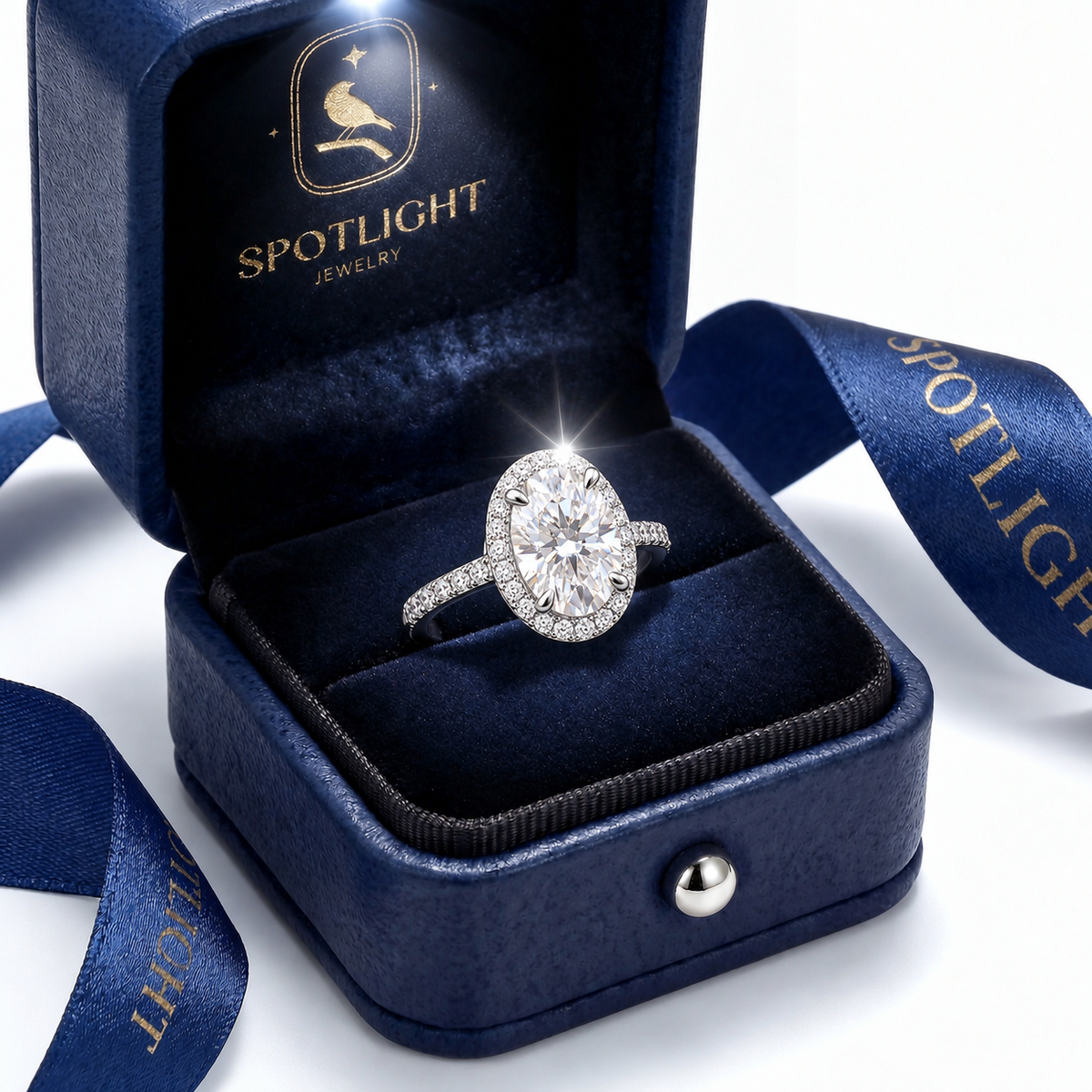 Ilaria Oval Halo Ring