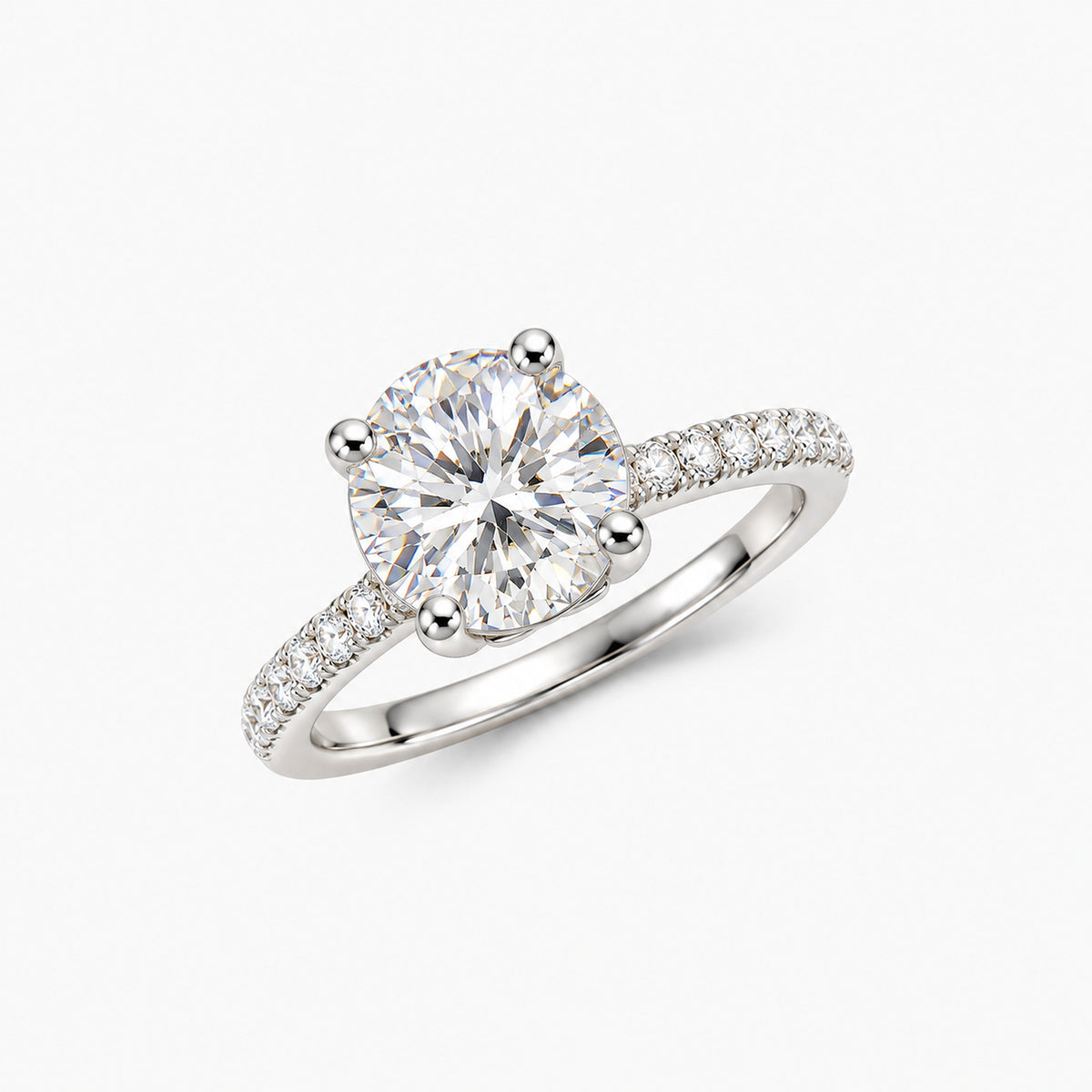 Luce Round Solitaire Ring