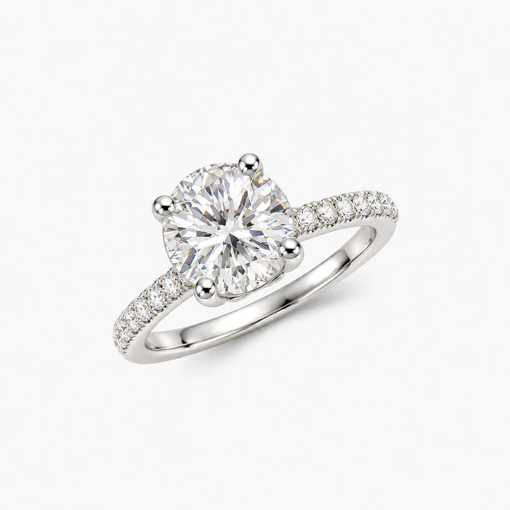 Luce Round Solitaire Ring