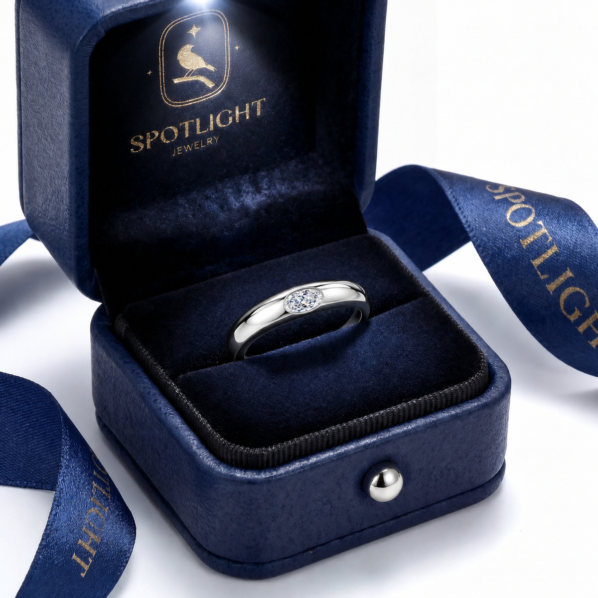 Lune Oval Bezel Band