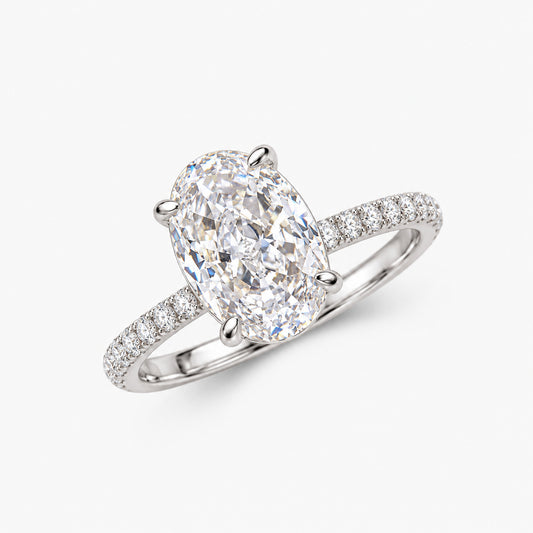 Ottavia Oval Pavé Ring